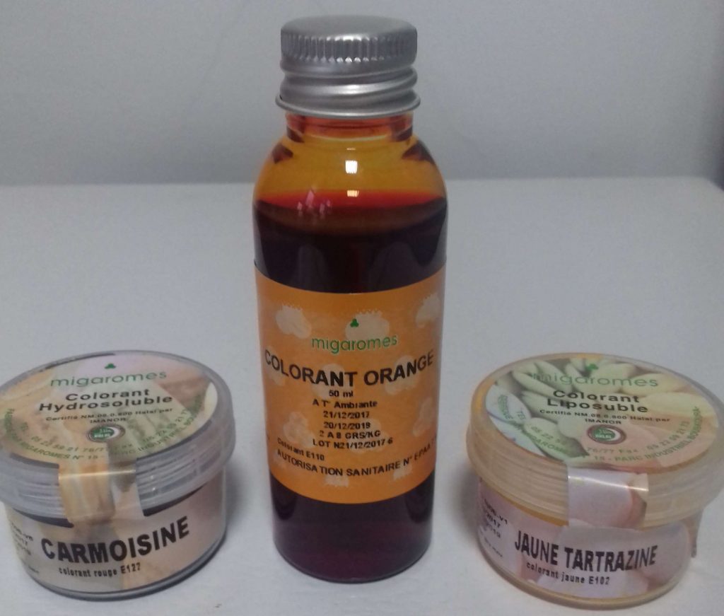 Colorant alimentaire en poudre orange - hydrosoluble - 50 g - Déco